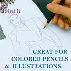 Print It - Vellum Bristol Colored Cardstock Cover Paper, 67 Lb, 8.5" X 11” - Image 4