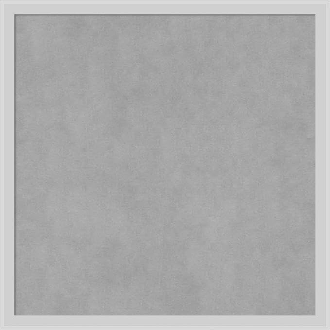 Amanti Art Silver Framed Magnetic Board 21x21 Medium Vision Board by AmantiArt
