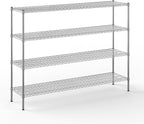 Regal Altair 18" Deep x 72" Wide x 54" Height Wire Shelving Kit | 4-Tier | NSF by Regal+Altair