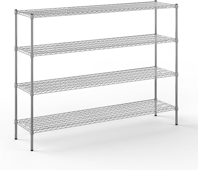 Regal Altair 18" Deep x 72" Wide x 54" Height Wire Shelving Kit | 4-Tier | NSF by Regal+Altair