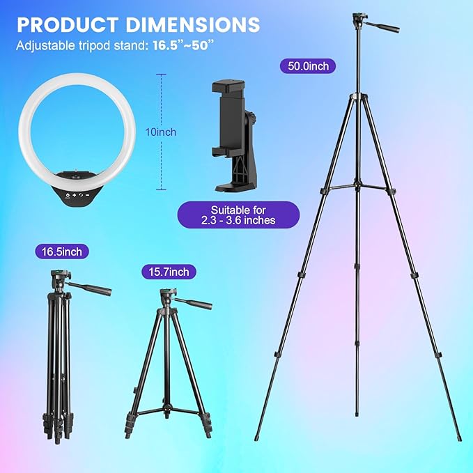Sensyne 10'' RGB Ring Light - Image 6
