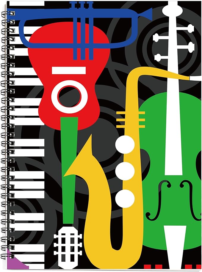 MAXCURY Blank Sheet Music Composition Manuscript Staff Paper Art Music Notebook by MAXCURY