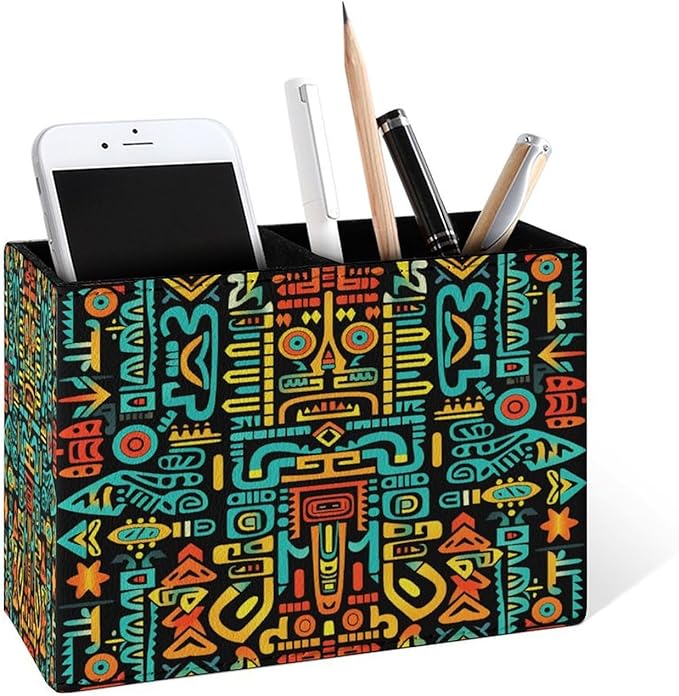 Famame Aztec Colorful Pattern Pencil Holder by Famame