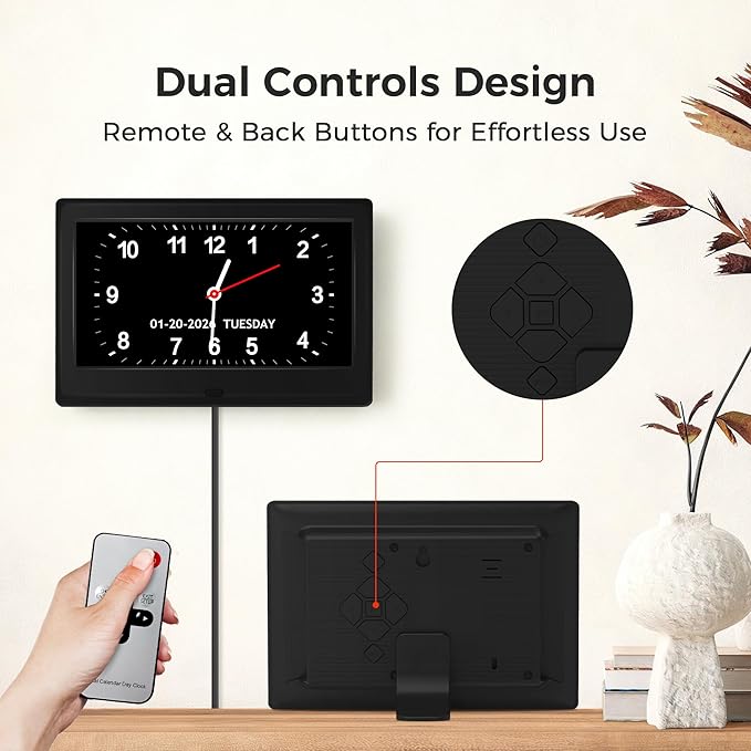 7'' Digital Clock, Dementia Clock - Image 5