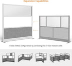 Stand Up Desk Store Workflow Modular Wall | 70'' x 70'' Wall | Expandable - Image 3
