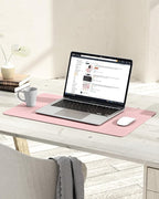 YSAGi Non-Slip Leather Desk Pad, Waterproof Laptop Computer Desk Keyboard Mat - Image 6