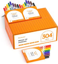 Shuttle Art 304 Pack Washable Markers, 8 Colors Broad Line Markers, Separate by ShuttleArt