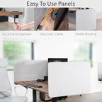 VIVO Clamp-on/Screw-on 71 x 24 inch Privacy Panel System, Sound Absorbing - Image 6