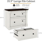 blini 2 Drawer File Cabinet Farmhouse Lateral File Cabinet - Image 2