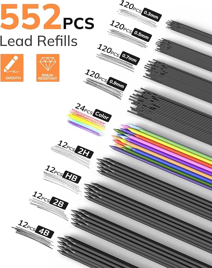 Four Candies 27PCS Art Mechanical Pencil Set - Image 2