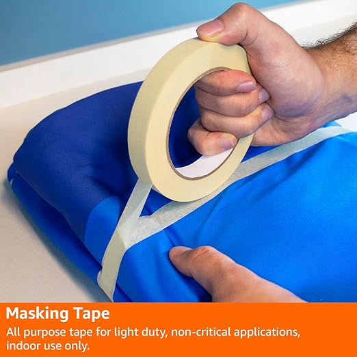 Amazon Basics Masking Tape, 0.7 inch x 180 feet - Image 7