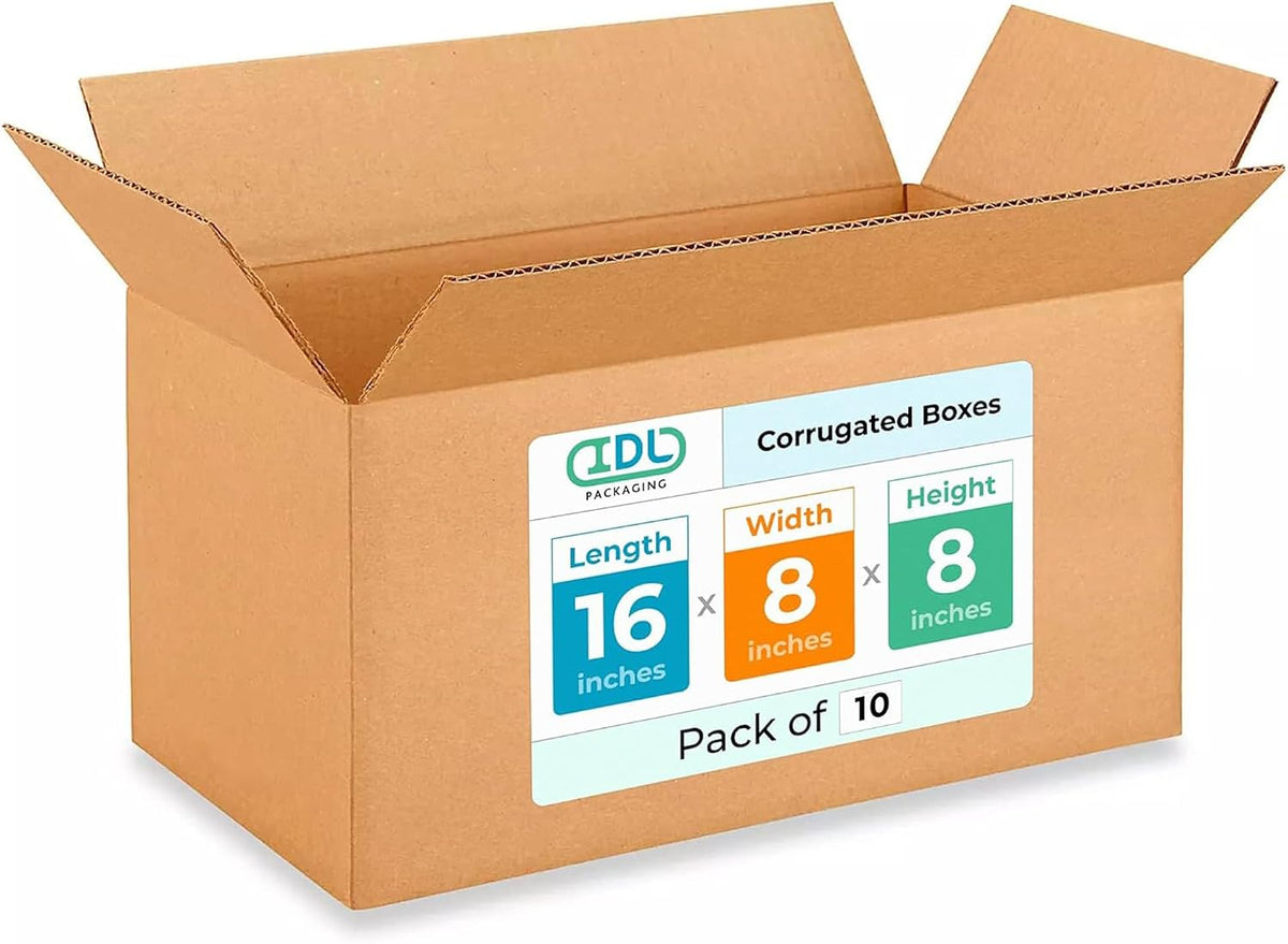 IDL Medium Moving Boxes 16x8x8 inches