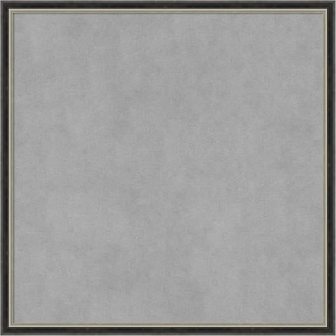 Amanti Art Black Framed Magnetic Board 21x21 Medium Vision Board by AmantiArt