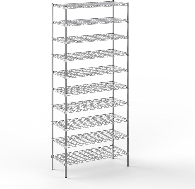 Regal Altair 18" Deep x 42" Wide x 96" Height Wire Shelving Kit | 10-Tier | NSF by Regal+Altair
