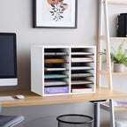 Safco Wooden Paper and Mail Organizer - Image 3