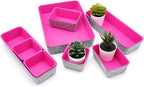 Welaxy Desk Drawer Organizer Tray Set, 8-Piece Office Drawer Organizers - Image 6