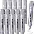 Fuutreo 10 Pack Jumbo Permanent Markers Bulk Large Chisel Tip Permanent Markers by Fuutreo