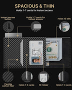 typecase Mens Wallet Card Holder: Pop Up Aluminum Case, Genuine Leather - Image 3
