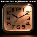 Tinload 5.5" Large Analog Alarm Clock Silent Non Ticking, Gentle Wake, Beep - Image 5