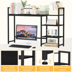 Snughome Desk Shelf, 44.9" Large Desktop Organizer Shelf, Desk Hutch - Image 9
