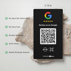 HotLabel Review Card 5-Pack + For Boosting Business Reviews + Black + NFC Tap & - Image 3