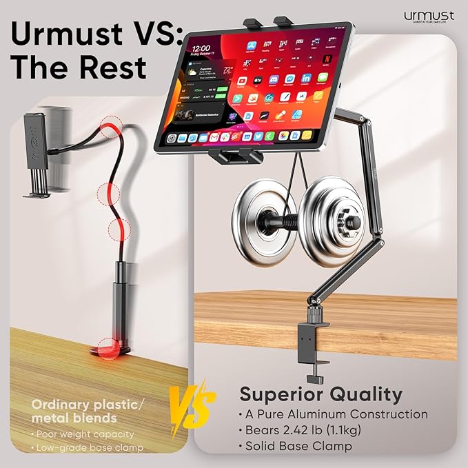 Urmust Portable Monitor Stand 15.6", iPad Stand - Image 7