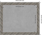 Amanti Art Silver Framed Magnetic Board 38x46 X-Large Vision Board - Image 3