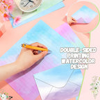TaoBary 160 Pcs Stationery Paper Set 50 Double Sided Stationery Papers - Image 3