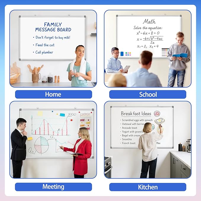 Grtard 36" x 24" Magnetic Dry Erase Whiteboard - Image 8