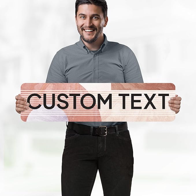 Custom Sign, Custom Street Sign, 11 Font Colors, 13 Font Styles, 4 Hole Options - Image 2