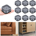 shouwuhho 9 Pack Furniture Risers Adjustable Bed Risers Heavy Duty Lifts Height by EnjoyLifeEnjoyHappiness