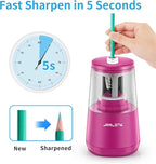 JARLINK Electric Pencil Sharpener, Heavy-Duty Helical Blade to Fast Sharpen - Image 2