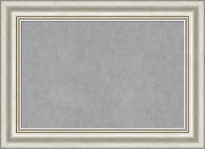 Amanti Art Silver Framed Magnetic Board 22x30 Medium Vision Board by AmantiArt