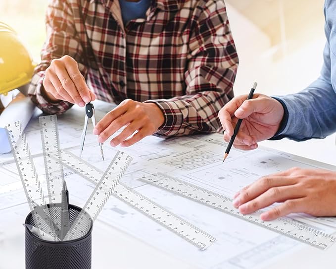 32 Pack Clear Plastic Ruler 12 Inch, Rulers Bulk - Image 4