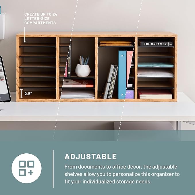 Safco Literature Organizer, 24 Compartments, Office and Classroom Mailbox - Image 2