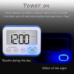 Digital Kitchen Timer Magnetic Loud Alarm, Large LCD Screen Silent/Beeping - Image 2