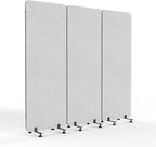 VINGLI Room Divider Screen, Freestanding Privacy Partition Wall, Zipper by VINGLI