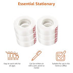 Amazon Basics Matte Finish Tape, 6 Pack, 2.1 x 0.75 inch, Translucent - Image 3