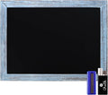 HBCY Creations 18" x 24" Rustic Blue Solid Wood Frame Wall Chalkboard, Magnetic by HBCYCreations