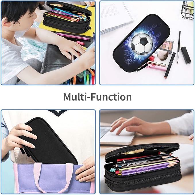 Blue Sports-Themed Pencil Case - Image 6
