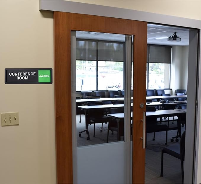 Conference Room Sign – In Use/Available Slide Switch Sign, Premium Durable - Image 5