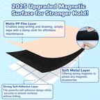 Magnetic Arch Wall Decal for Kids 39.3x17.5 Inch Magnetic Chalkboard Contact - Image 5