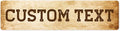Custom Sign, Custom Street Sign, 11 Font Colors, 13 Font Styles, 4 Hole Options by MySignCenter
