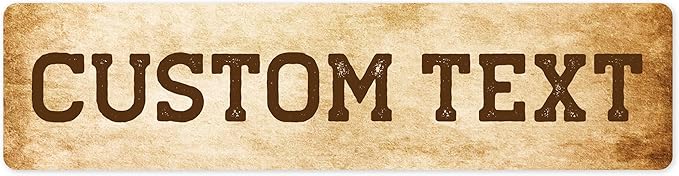 Custom Sign, Custom Street Sign, 11 Font Colors, 13 Font Styles, 4 Hole Options by MySignCenter