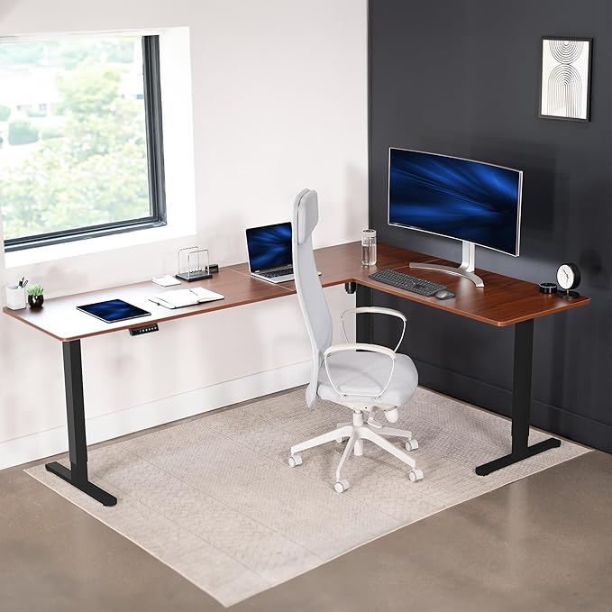 VIVO Electric Corner 84 x 63 inch L-Shaped Standing Desk, Memory Height - Image 7