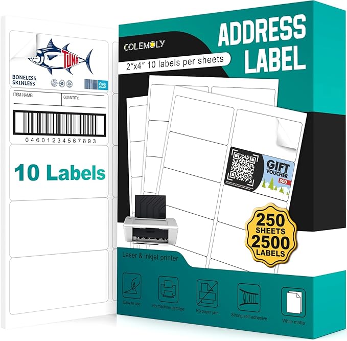 2x4 Labels Sticker Paper by Colemoly