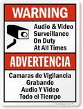 SmartSign 24 x 18 inch “Warning by SmartSign