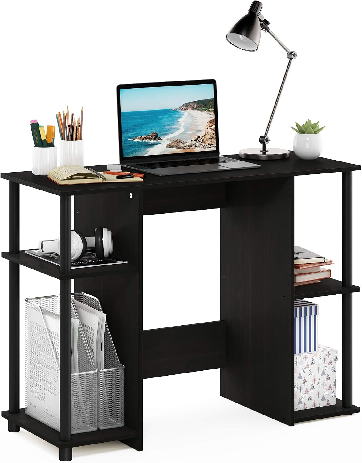 Furinno JAYA Desk, 38.4" Wide Gaming Desk, Computer Study Desk, Office D...