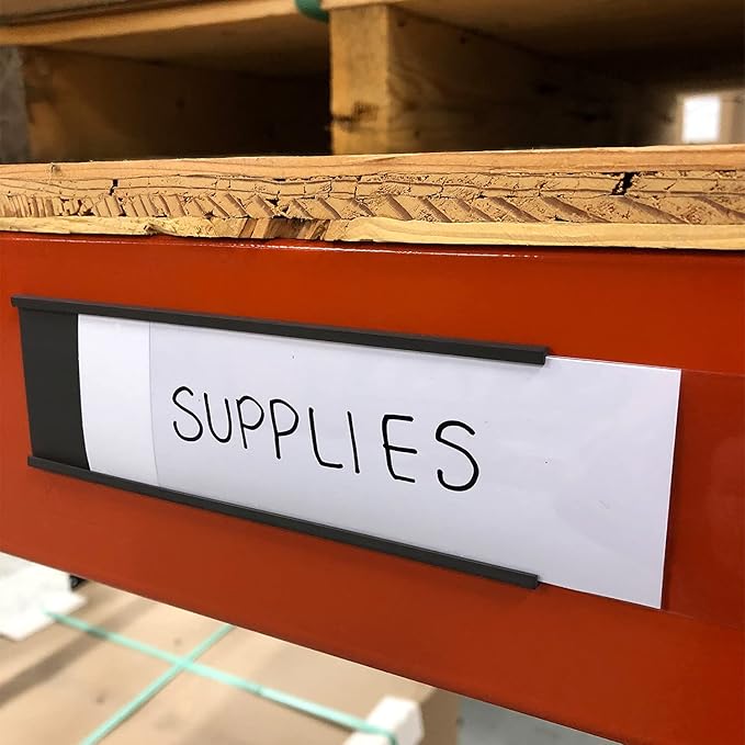 SmartSign Magnetic 'C' Channel Label Holders | 2.5" x 6" Pack of 10 - Image 6