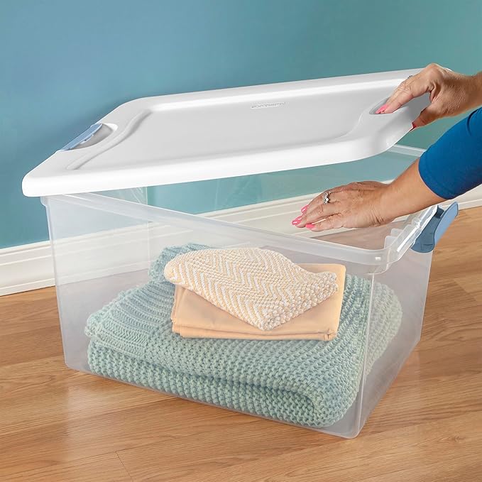 Sterilite 24-Pack Latching Box, Under Bed Storage Bins - Image 6